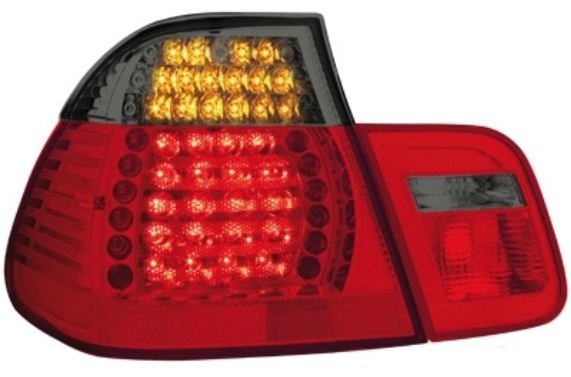 Zadn� sv�tla BMW E46 4D 98-01 �erven�/�ern� LED