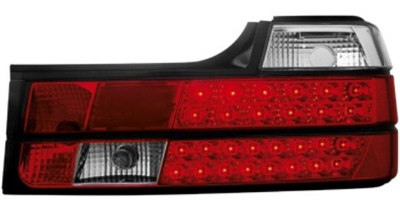 Zadn� sv�tla BMW E32 7 Series 88-94 �erven�/krystal LED