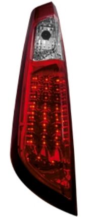 Zadn� sv�tla Ford Focus 04+ 5D �erven�/krystal LED