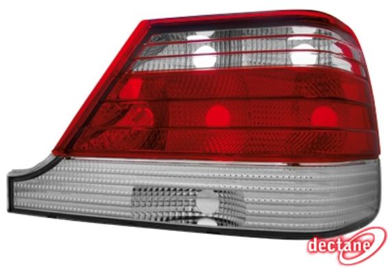 Zadn� sv�tla Mercedes Benz W140 97-99 S-Klasse �erven�/krystal