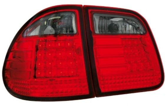 Zadn� sv�tla Mercedes Benz W210 T-Modell �erven�/�ern� LED