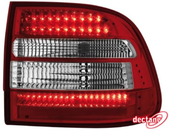 Zadn� sv�tla Porsche Cayenne 03-07 �erven�/krystal LED