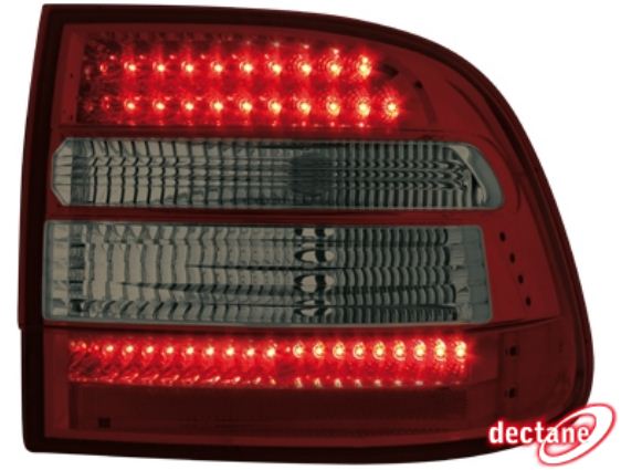 Zadn� sv�tla Porsche Cayenne 03-07 �erven�/kou�ov� LED