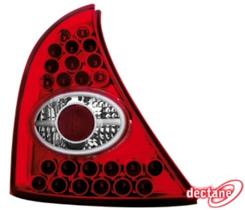 Zadn� sv�tla Renault Clio II 98-01 �erven�/krystal LED