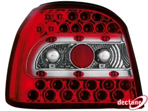 Zadn� sv�tla VW Golf III 91-98 �erven�/krystal LED