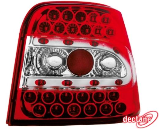Zadn� sv�tla VW Golf IV 97-04 �erven�/krystal LED