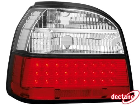 Zadn� sv�tla VW Golf III 91-98 �erven�/krystal LED