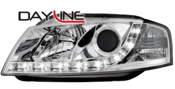 P�edn� sv�tla Audi A3 8P 03-08 chrom Devil Eyes