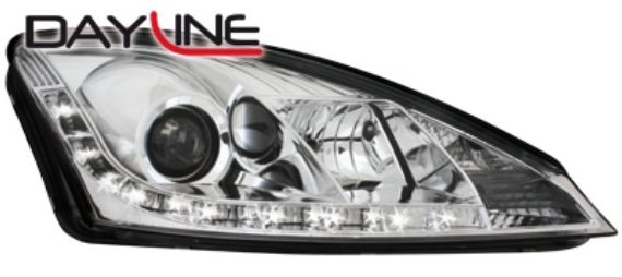 P�edn� sv�tla Ford Focus 01-04 chrom Devil Eyes