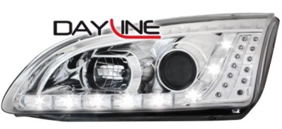 P�edn� sv�tla Ford Focus 05-08 chrom Devil Eyes