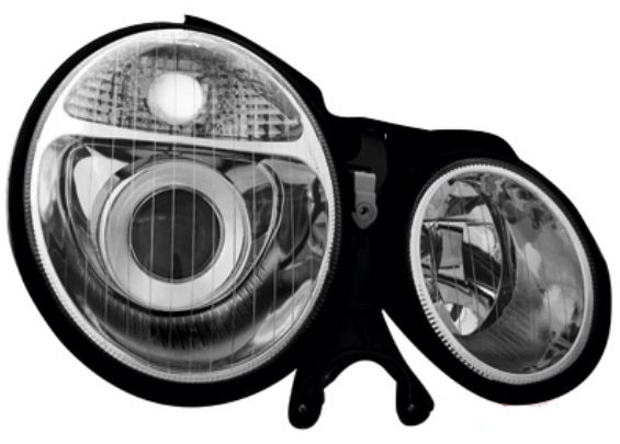 P�edn� sv�tla Mercedes Benz W210 95-98 E-Klasse chrom