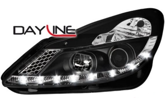 P�edn� sv�tla Opel Corsa D 06+ �ern� Devil Eyes