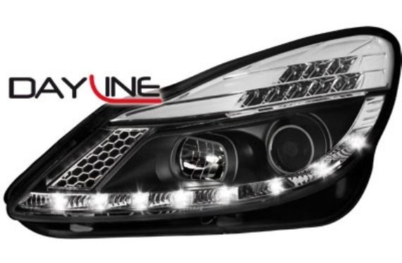 P�edn� sv�tla Opel Corsa D 06+ �ern� Devil Eyes