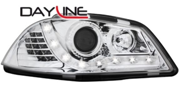 P�edn� sv�tla Seat Ibiza 6L 03-08 chrom Devil Eyes