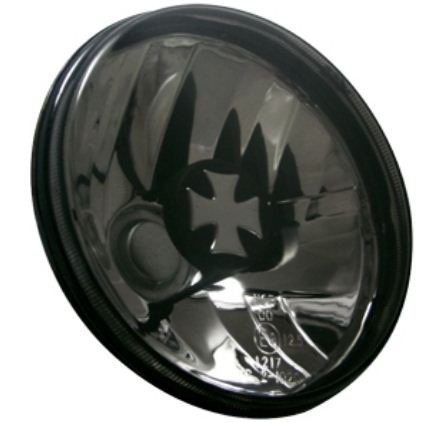 P�edn� sv�tla VW Golf II Iron cross cap �ern� chrom