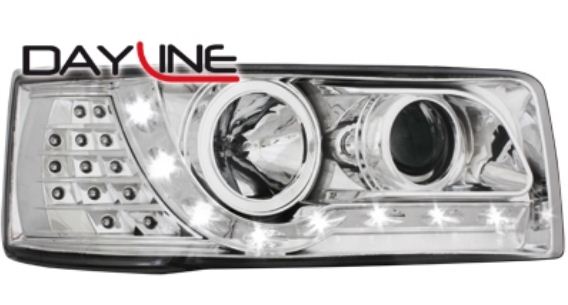 P�edn� sv�tla VW T4 90-03 chrom Devil Eyes