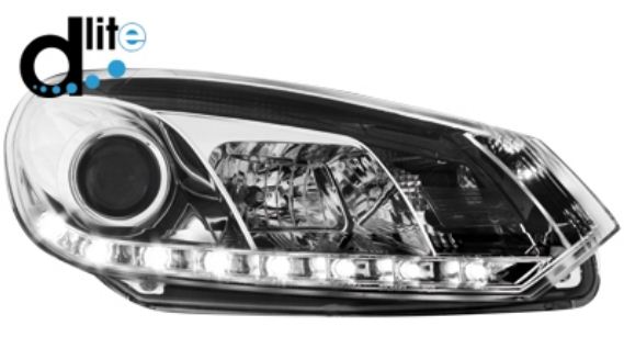 P�edn� sv�tla VW Golf VI 08+ chrom Devil Eyes