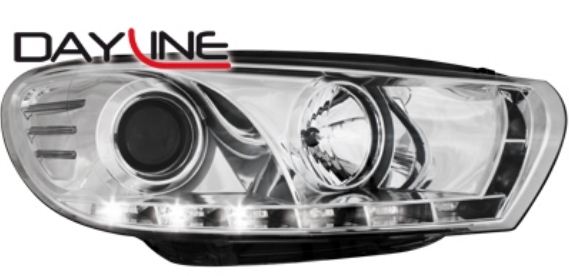 P�edn� sv�tla VW Scirocco lll 08+ chrom Devil Eyes