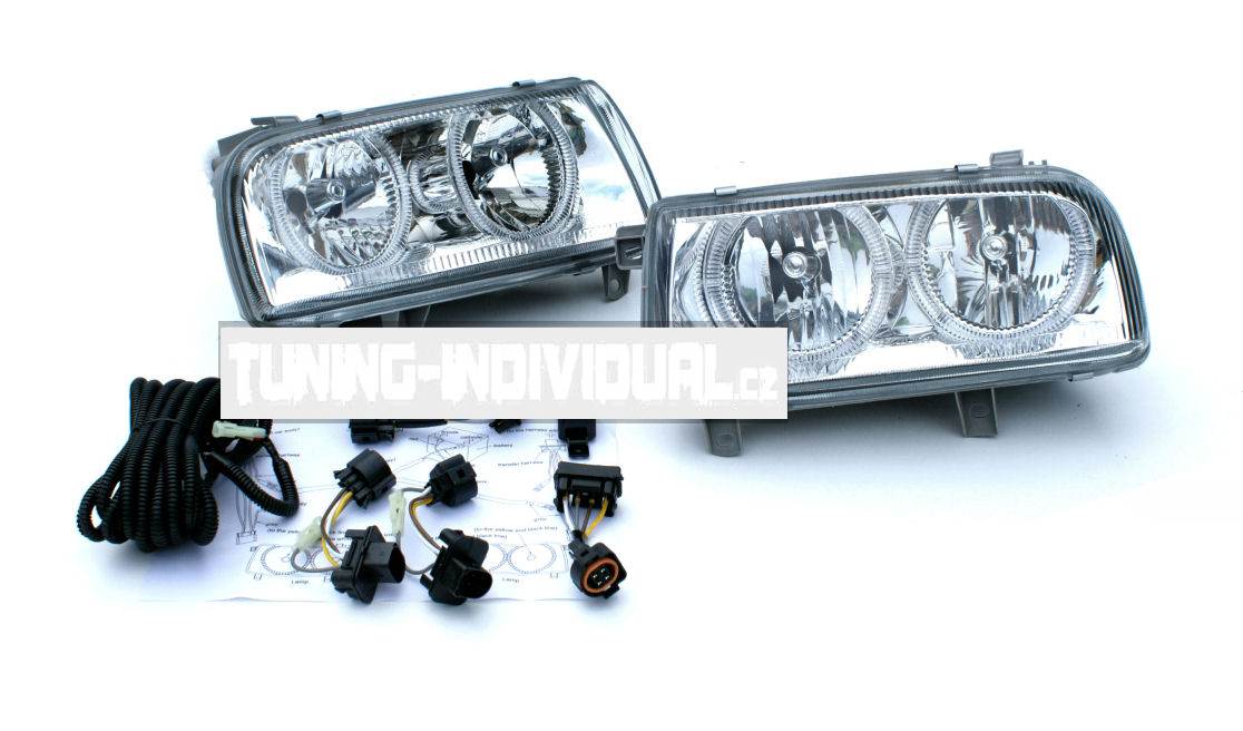 VW Vento - p�edn� Angel Eyes sv�tla Chromov� - DEPO