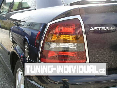 Opel Astra G 3D/5D - chromov� kryty zadn�ch sv�tel IDFR