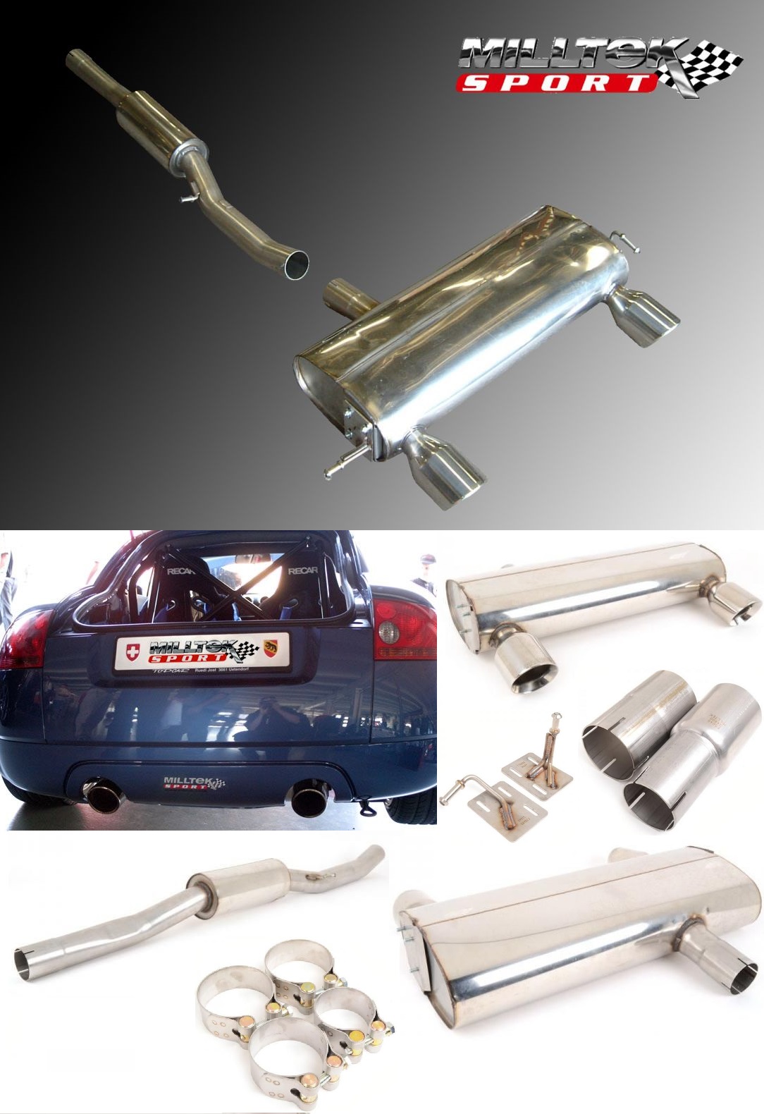 Audi TT 8N v�fukov� syst�m Milltek Street