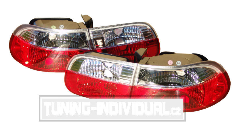 Honda Civic 92-95 3D HB - zadn� �ir� sv�tla RED/CLEAR