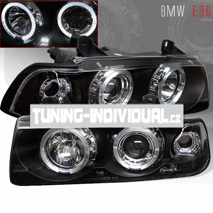 BMW E36 2D coupe - Angel Eyes Black