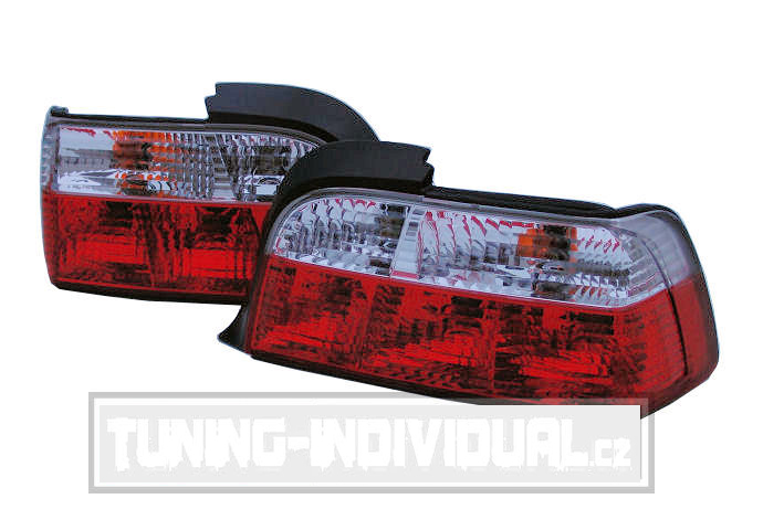 Bmw E36 2D Coupe / Cabrio - �erveno/B�l� M design