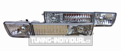 VW Golf III - p�edn� �ir� blinkry s mlhovkou CHROME