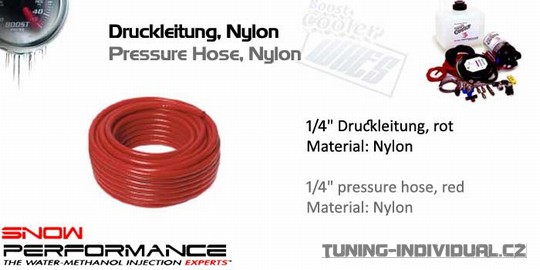 Tlakov� hadice 6,35mm nylonov� - �erven�