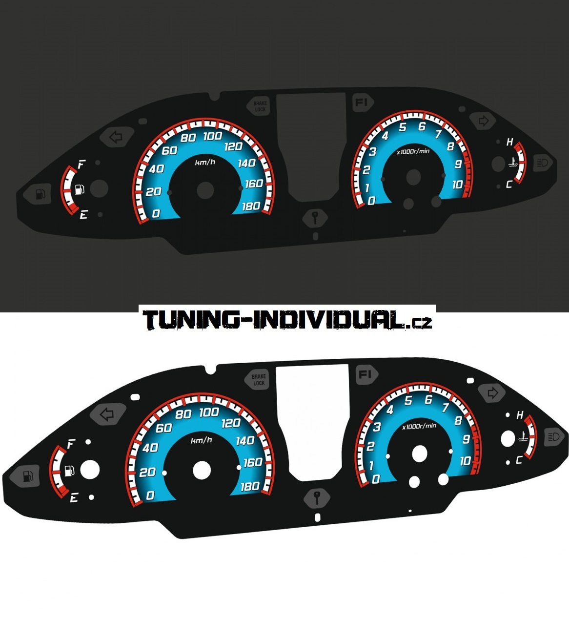 Indiglo bud�ky Suzuki Burgman VZHLED 1