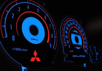 Indiglo polepy Mitsubishi Eclipse 2G