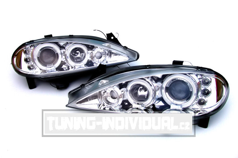Renault Megane 99-01 - �ir� p�edn� sv�tla Angel Eyes CHROM