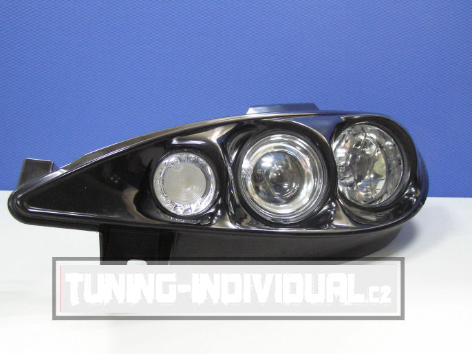 Peugeot 206 99-06 Angel Eyes projektory TYPE 3D