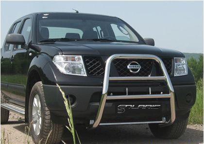 P�edn� ochrann� nerez r�m - vysok� pro Nissan Navara r.v. 2006-