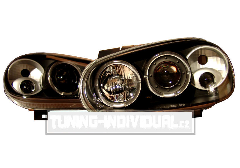 VW Golf 4 - p�edn� �ir� sv�tla Angel Eyes �ern� HLS-B